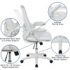 Flash Furniture White Mesh/Frame Office Chair, Model# HL-0016-1-WH-WH-GG 4