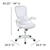 Flash Furniture White Mesh/Frame Office Chair, Model# HL-0016-1-WH-WH-GG 5