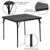 Flash Furniture Kids Black Folding Table Set, Model# JB-10-CARD-BK-GG 3