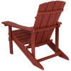 Flash Furniture Charlestown Red Wood Adirondack Chair, Model# JJ-C14501-RED-GG 5