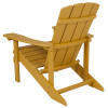 Flash Furniture Charlestown Yellow Wood Adirondack Chair, Model# JJ-C14501-YLW-GG 5