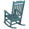 Flash Furniture Winston Teal Wood Rocking Chair, Model# JJ-C14703-TL-GG 5