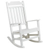 Flash Furniture Winston White Wood Rocking Chair, Model# JJ-C14703-WH-GG