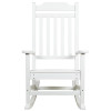 Flash Furniture Winston White Wood Rocking Chair, Model# JJ-C14703-WH-GG 7