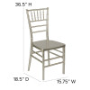 Flash Furniture HERCULES Series Champagne Resin Chiavari Chair, Model# LE-CHAMP-GG 3