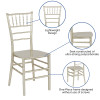 Flash Furniture HERCULES Series Champagne Resin Chiavari Chair, Model# LE-CHAMP-M-GG 3