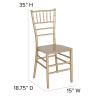 Flash Furniture HERCULES Series Gold Resin Chiavari Chair, Model# LE-GOLD-M-GG 4