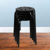 Flash Furniture 5PK Black 17.5"H Stack Stools, Model# LE-S1-BLACK-GG 2