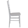 Flash Furniture HERCULES Series Silver Resin Chiavari Chair, Model# LE-SILVER-M-GG 7