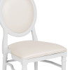 Flash Furniture HERCULES Series White Round Back Dining Chair, Model# LE-W-W-MON-GG 6