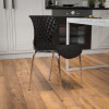 Flash Furniture Lowell Black Plastic Stack Chair, Model# LF-7-07C-BLK-GG 2