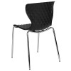 Flash Furniture Lowell Black Plastic Stack Chair, Model# LF-7-07C-BLK-GG 5