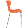 Flash Furniture Lowell Orange Plastic Stack Chair, Model# LF-7-07C-ORNG-GG 7
