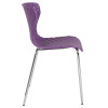 Flash Furniture Lowell Purple Plastic Stack Chair, Model# LF-7-07C-PUR-GG 7