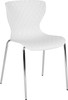 Flash Furniture Lowell White Plastic Stack Chair, Model# LF-7-07C-WH-GG