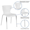 Flash Furniture Lowell White Plastic Stack Chair, Model# LF-7-07C-WH-GG 3