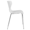 Flash Furniture Lowell White Plastic Stack Chair, Model# LF-7-07C-WH-GG 7