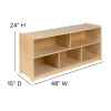 Flash Furniture Wood Classroom Storage Cabinet, Model# MK-STRG006-GG 4