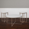 Flash Furniture Hampstead Collection 3 Piece White Coffee Table Set, Model# NAN-CEK-12-GG 2