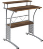 Flash Furniture Clifton Walnut 2 Shelf Computer Desk, Model# NAN-CLIFTON-RU-GG