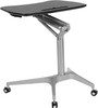 Flash Furniture Black Mobile Sit to Stand Desk, Model# NAN-IP-10-BK-GG