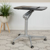Flash Furniture Black Mobile Sit to Stand Desk, Model# NAN-IP-10-BK-GG 2