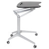 Flash Furniture Black Mobile Sit to Stand Desk, Model# NAN-IP-10-BK-GG 7