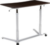 Flash Furniture Wood Grain Sit to Stand Desk, Model# NAN-IP-6-1-DKW-GG