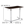 Flash Furniture Wood Grain Sit to Stand Desk, Model# NAN-IP-6-1-DKW-GG 4