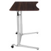 Flash Furniture Wood Grain Sit to Stand Desk, Model# NAN-IP-6-1-DKW-GG 7