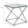 Flash Furniture Park Avenue Collection Glass End Table, Model# NAN-JH-1737-GG 2