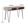 Flash Furniture Franklin Oak Computer Table, Model# NAN-JH-1758-GG 4