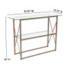 Flash Furniture Mar Vista Collection Glass Console Table, Model# NAN-JH-1796ST-GG 2