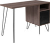 Flash Furniture Woodridge Collection Rustic Desk with Cabinet Door, Model# NAN-JN-21735T-GG