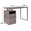 Flash Furniture Harwood Light Ash 2 Drawer Desk, Model# NAN-JN-2634-GG 3
