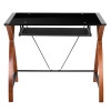 Flash Furniture Black Glass L-Shape Desk, Model# NAN-JN-2824SL-COMBO-BK-GG 6