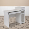 Flash Furniture Highland Park White Desk with Shelves, Model# NAN-NJ-HD3518-W-GG 2