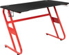 Flash Furniture Red Gaming Desk-Cup Holder, Model# NAN-RS-G1030-RD-GG