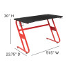 Flash Furniture Red Gaming Desk-Cup Holder, Model# NAN-RS-G1030-RD-GG 4