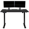 Flash Furniture Black Electric Standing Desk, Model# NAN-TG-2046-BK-GG