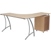 Flash Furniture Beech L-Shape Corner Desk, Model# NAN-WK-113-GG 2