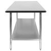 Flash Furniture 72" Stainless Steel Work Table, Model# NH-WT-3072-GG 6