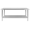 Flash Furniture 72" Stainless Steel Work Table, Model# NH-WT-3072-GG 7