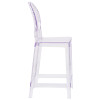 Flash Furniture Oval Back Ghost Counter Stool, Model# OW-GHOSTBACK-24-GG 7