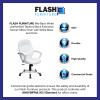 Flash Furniture White Mid-Back Leather Chair, Model# QD-5058M-WHITE-GG 2