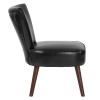 Flash Furniture HERCULES Holloway Series Black Leather Retro Chair, Model# QY-A02-BK-GG 4