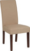 Flash Furniture Greenwich Series Beige Fabric Parsons Chair, Model# QY-A37-9061-BGE-GG