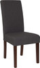 Flash Furniture Greenwich Series Gray Fabric Parsons Chair, Model# QY-A37-9061-GY-GG