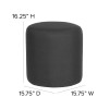 Flash Furniture Barrington Black Fabric Round Pouf, Model# QY-S10-5001-1-BK-GG 4