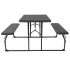 Flash Furniture Insta-Fold Charcoal Picnic Table/Bench, Model# RB-EBB-1470FD-GG 4